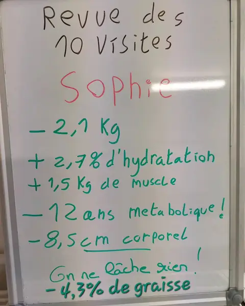 Le bilan d’un membre du club Sunrise nutrition à Cormontreuil