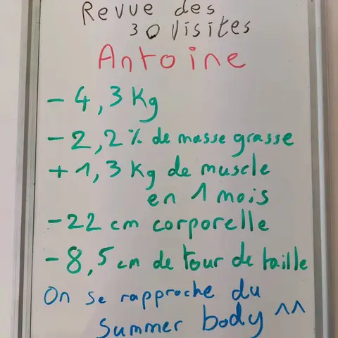 Le bilan d’un membre du club Sunrise nutrition à Cormontreuil