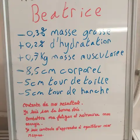 Le bilan d’un membre du club Sunrise nutrition à Cormontreuil